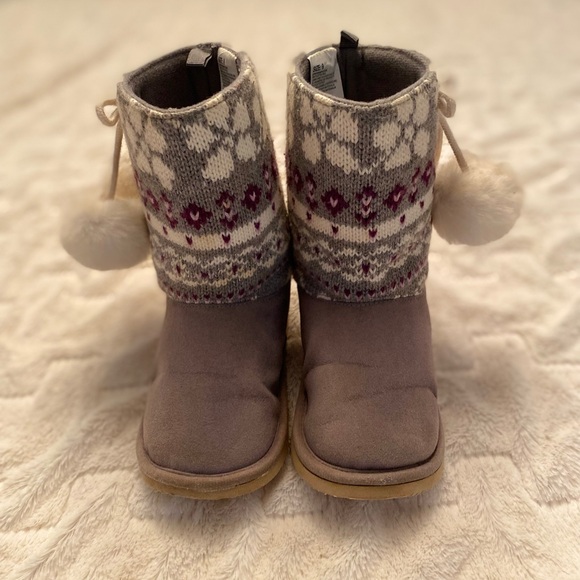 Gymboree Other - Gymboree Fair Isle Sparkle Sweater Boots